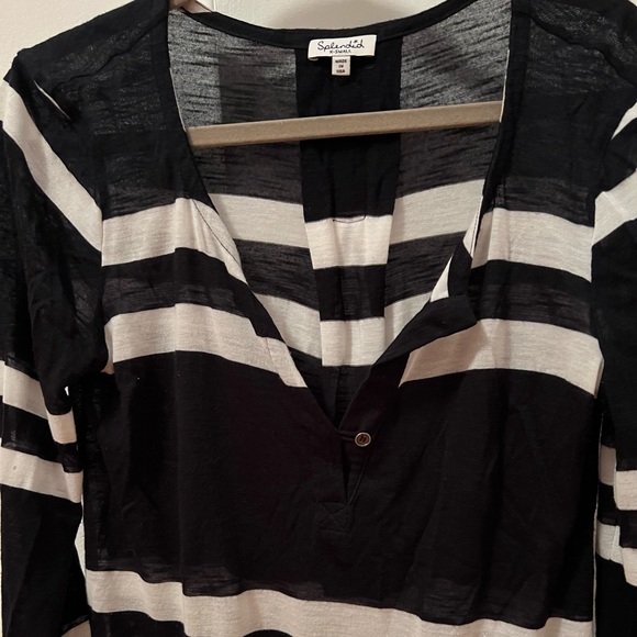 Soft 3/4 sleeve stripe top from splendid. Size XS. Great condition. - Picture 3 of 5